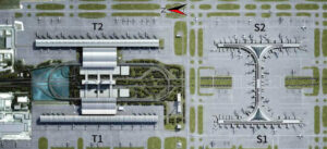 Shanghai Pudong Airport Terminal Map, T1, T2, S1, S2 map of PVG airport